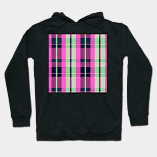 Vaporwave Aesthetic Aillith 2 Hand Drawn Textured Plaid Pattern Hoodie